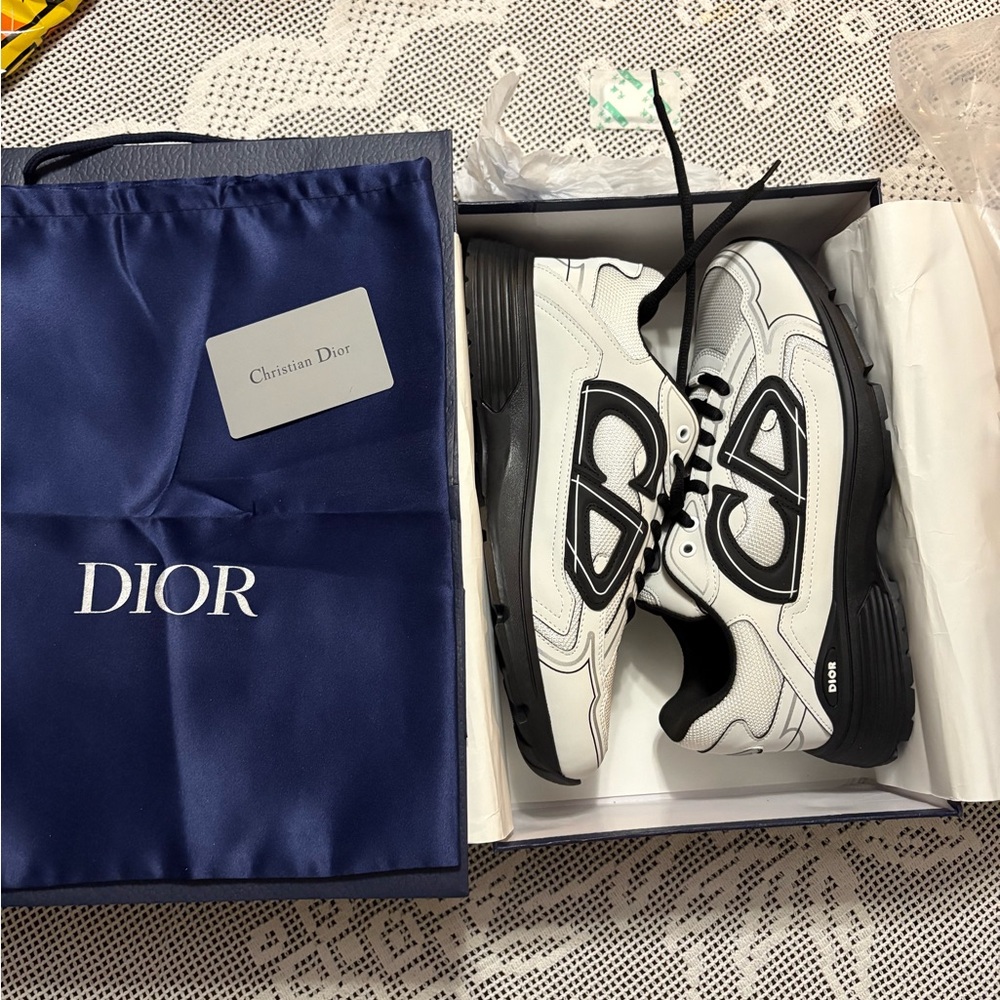 Dior Monochrome Logo Sneakers